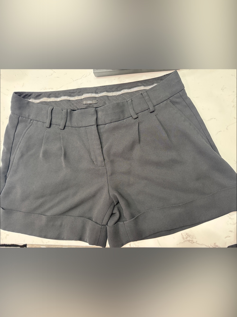 Express Women's Black Dress Shorts Editor edition